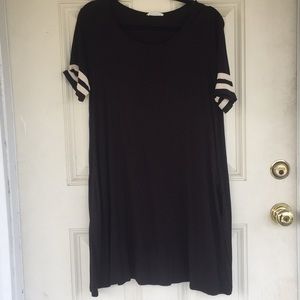 NWOT Varsity Stripe Dress with Pockets